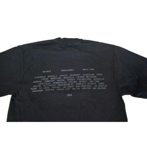 BEYONCE Renaissance World Tour Concert T-SHIRT 2023 MENS SMALL Cowboy Horse Tee - Picture 5 of 5